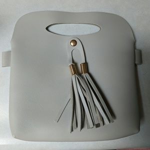 Small vegan leather clutch